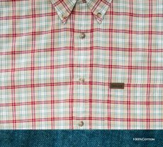 画像2: ペンドルトン 半袖 コットン シャツ（タン/レッド）大きいサイズ/Pendleton Plaid Shortsleeve Shirt(Tan/Red) (2)