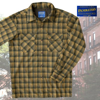 画像1: ペンドルトン ウールシャツ ボードシャツ ブロンズ・チャコールオンブレ S/Pendleton Board Shirt(Bronze Charcoal Ombre)