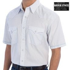 画像1: パンハンドルスリム ラフストック ウエスタンシャツ ペールブルー（半袖）/Panhandle Slim Rough Stock Shortsleeve Western Shirt(Pale Blue) (1)