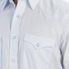 画像2: パンハンドルスリム ラフストック ウエスタンシャツ ペールブルー（半袖）/Panhandle Slim Rough Stock Shortsleeve Western Shirt(Pale Blue) (2)