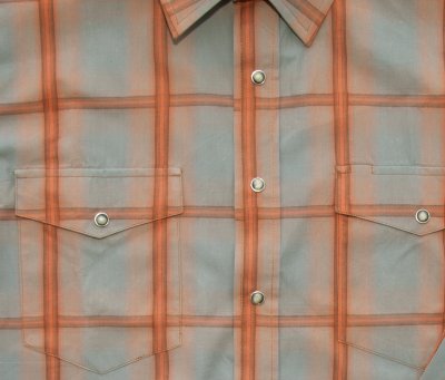 画像2: パンハンドルスリム スナップフロント ウエスタンシャツ(長袖/ビンテージ ラスト・グレー)/Panhandle Slim Western Shirt(Rust/Grey)