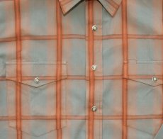 画像2: パンハンドルスリム スナップフロント ウエスタンシャツ（長袖/ビンテージ ラスト・グレー）/Panhandle Slim Western Shirt(Rust/Grey) (2)