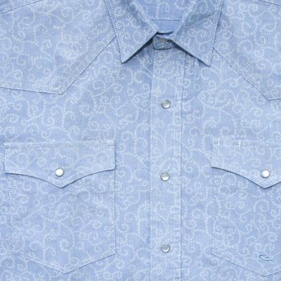 画像1: ローパー ウエスタンシャツ(ライトブルー/長袖)M(身幅60cm)/Roper Long Sleeve Western Shirt(Blue)