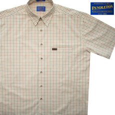 画像1: ペンドルトン 半袖 コットン シャツ（タン）大きいサイズ/Pendleton Shortsleeve Shirt(Tan) (1)