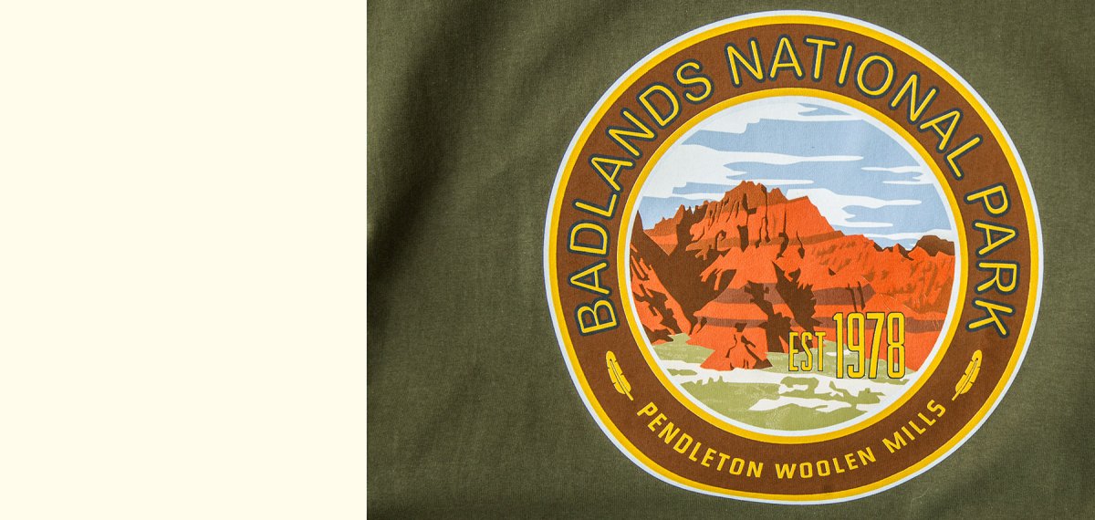 画像2: ペンドルトン Tシャツ バッドランズ ナショナルパーク（オリーブ）S/Pendleton Badlands National Park T-shirt(Olive) (2)