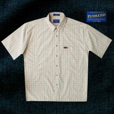 画像3: ペンドルトン 半袖 コットン シャツ（タン）大きいサイズ/Pendleton Shortsleeve Shirt(Tan) (3)