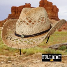 画像1: ブルハイド ウエスタン カウボーイ ストローハット ロングマイヤー（ナチュラル）/BULLHIDE Straw Cowboy Hat Longmire(Natural) (1)