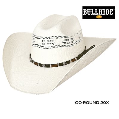 画像1: ブルハイド ウエスタン ストロー カウボーイ ハット コ゚ーラウンド 20X（ナチュラル）/Bullhide Straw Cowboy Hat Go-Round 20X(Natural)