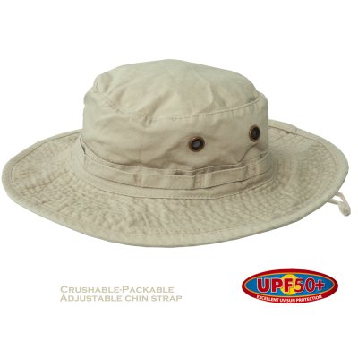 画像1: ドーフマン パシフィック パッカブル UPF 50+ ブーニー ハット(カーキ)/Dorfman Pacific Boonie Hat(Khaki)