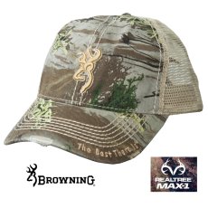 画像1: ブラウニング リアルツリー MAX-1 カモ キャップ/Browning REALTREE MAX-1 Mesh-Back Camo Cap (1)