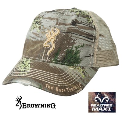 画像1: ブラウニング リアルツリー MAX-1 カモ キャップ/Browning REALTREE MAX-1 Mesh-Back Camo Cap