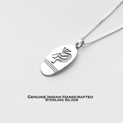 画像1: ココペリ オーバーレイ スターリングシルバー ペンダント トップ ネイティブアメリカン ナバホ族作 /Native American Navajo Sterling Silver Kokopelli Pendant