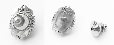 画像2: ネイティブアメリカン ナバホ族 マリーバヘ作 ターコイズ・シルバー ネクタイピン/Native American Navajo Marie Bahe Sterling Silver Turquoise Tie Tack Pin
