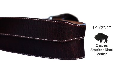 画像2: ジャスティン ブロークン アロー バッファロー ベルト(ブラウン)/Justin Broken Arrow Amercan Bison Belt(Brown)