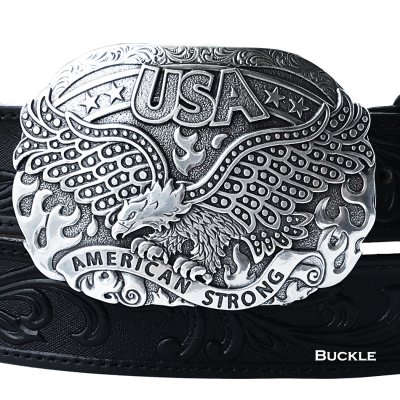 画像1: ノコナ ベルト バックル USA イーグル アメリカンストロング/Nocona Belt Buckle