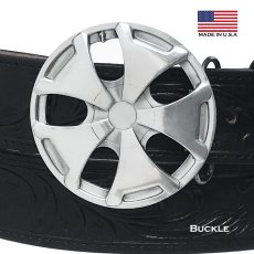 画像1: ホイール ベルト バックル（シルバー）/Bergamot Belt Buckle Wheel (1)