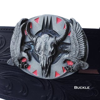 バッファロースカル バッファロー スカル ベルト バックル/Buckle Buffalo Skull