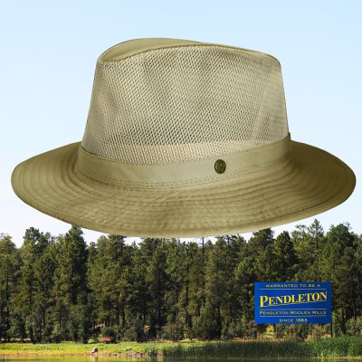 画像1: ペンドルトン メッシュクラウン ブリーザーハット(ライトグリーンカーキ)M/Pendleton Breezer Hat