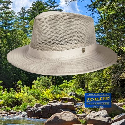 画像1: ペンドルトン メッシュクラウン ブリーザーハット(カーキ)/Pendleton Breezer Hat(Khaki)