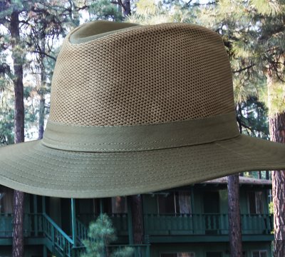 画像2: メッシュクラウン サファリ ハット(オリーブ)/Dorfman Pacific Mesh Crown Safari Hat(Olive)