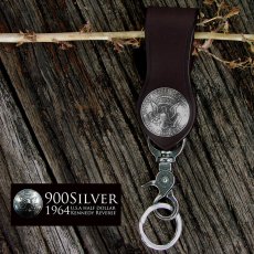 画像1: ファニー 50￠ケネディー 1964年 ループ キーホルダー（ブラウン）/Funny 50￠ KENNEDY Loop Key Holder(Brown) (1)