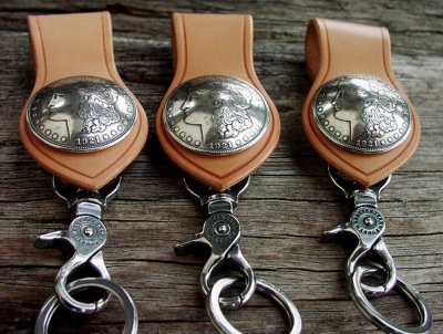 画像2: ファニー 1ドル モーガン 1921年 ループ キーホルダー(タン)/Funny 1$ Morgan Loop Key Holder(Tan)