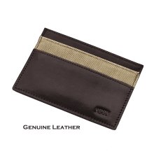 画像1: 革製 名刺入れ・レザー ビジネスカード ホルダー（ブラウン）/YGGY Leather Business Card Holder(Brown) (1)