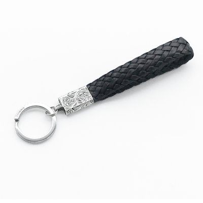 画像1: レザー キーホルダー(ブラック)/Leather Keychain(Black)