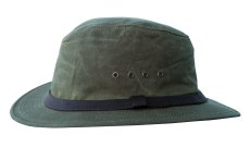 画像2: フィルソン ハット シェルタークロス パッカーハット オッターグリーン/Filson Shelter Cloth Packer Hat Otter Green (2)
