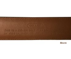 画像2: コーチ レザー ベルト メンズ 紳士用（ブラック）/Coach Leather Belt(Black) (2)