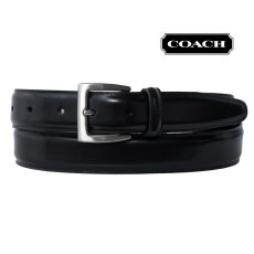 画像1: コーチ レザー ベルト メンズ 紳士用（ブラック）/Coach Leather Belt(Black) (1)