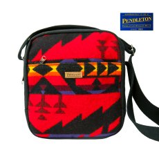 画像1: ペンドルトン U.S.A  バージン ウール ショルダー バッグ クロスボディ バッグ（レッド）/Pendleton Crossbody Bag(Red) (1)