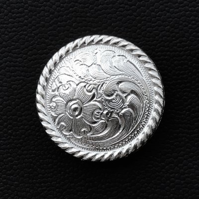 画像1: コンチョ 31mm シカゴスクリュー（シルバー）/Concho Chicago Screw(Silver)