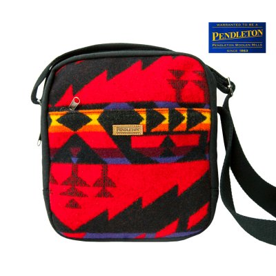 画像1: ペンドルトン U.S.A  バージン ウール ショルダー バッグ クロスボディ バッグ（レッド）/Pendleton Crossbody Bag(Red)