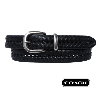 画像1: コーチ レザー ベルト メンズ 紳士用(ブラック)32/Coach Leather Belt(Black)