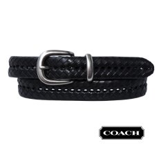 画像1: コーチ レザー ベルト メンズ 紳士用（ブラック）32/Coach Leather Belt(Black) (1)