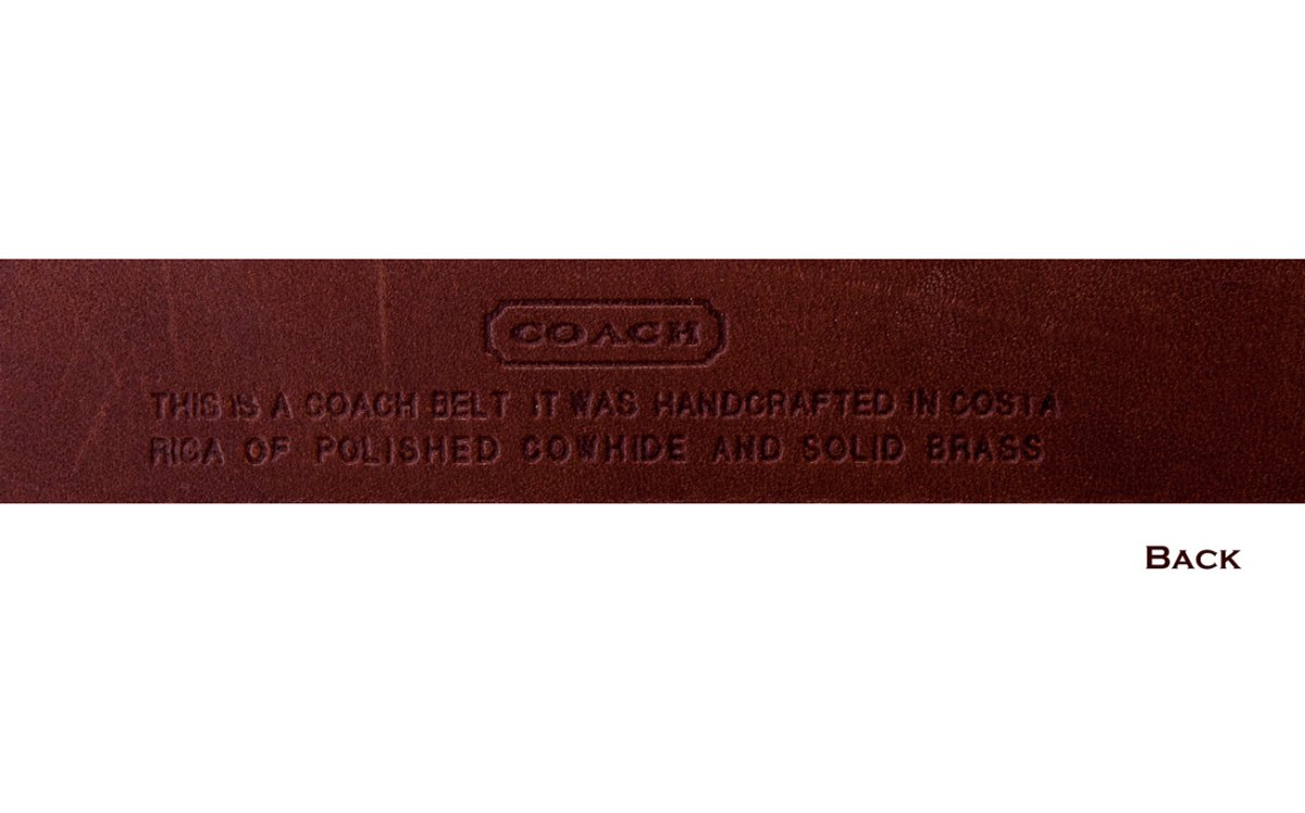 画像2: コーチ レザー ベルト メンズ 紳士用（ブラウン）30/Coach Leather Belt(Brown) (2)