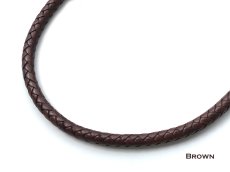 画像2: ファニー レザー ウォレットレーン ワレットチェーン 8本編み 60cm（ブラウン）/Funny Lether Wallet Rein 8-60(Brown） (2)