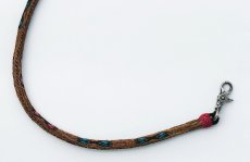 画像2: ファニー ホースヘアー 馬毛 ウォレットレーン ワレットチェーン HH-50cm（ブラウン）/Funny Horsehair Wallet Rein (2)