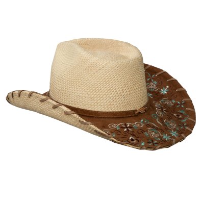 画像2: ブルハイド 刺繍入り パナマ ストロー カウボーイ ハット（ナチュラル・ブラウン）/Bullhide BETTER THAN GOLD Panama Straw Cowboy Hat(Natural)