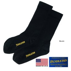 画像1: ペンドルトン ウール ソックス（ブラック）/Pendleton Socks(Black) (1)