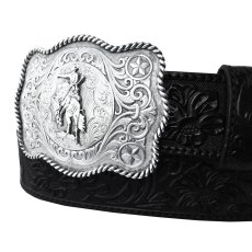 画像3: モンタナシルバースミス ウエスタン ベルト バックル サドル ブロンコ/Montana Silversmiths Western Belt Buckle Saddle Bronc (3)