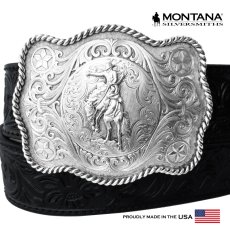 画像1: モンタナシルバースミス ウエスタン ベルト バックル サドル ブロンコ/Montana Silversmiths Western Belt Buckle Saddle Bronc (1)