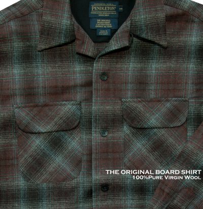 画像2: ペンドルトン ウールシャツ ボードシャツ ブラウン・グレーオンブレ  XS（身幅52cm）/Pendleton Board Shirt(Brown/Grey Ombre)