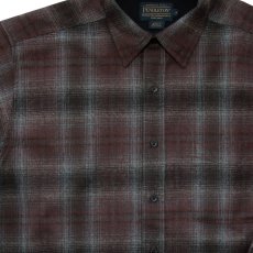 画像2: ペンドルトン ウールシャツ ロッジシャツ ブラウン・グレーオンブレ S（身幅56cm）/Pendleton Lodge Shirt(Brown/Grey Ombre) (2)