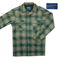 画像1: ペンドルトン ウールシャツ ボードシャツ グリーン・タン オンブレ XS（身幅51cm）/Pendleton Board Shirt(Green/Tan Ombre) (1)
