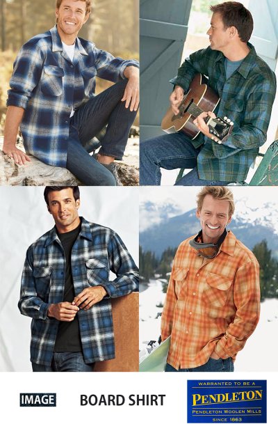 画像3: ペンドルトン ウールシャツ ボードシャツ ブルー・ブラックオンブレ XS・S・M/Pendleton Board Shirt(Blue/Black Ombre)
