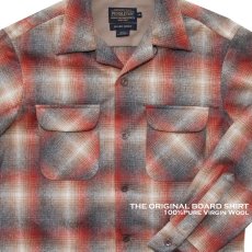 画像2: ペンドルトン ウールシャツ ボードシャツ レッド・タン・チャコールオンブレ XS（身幅52cm）/Pendleton Board Shirt(Red/Tan/Charcoal Ombre) (2)