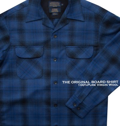 画像2: ペンドルトン ウールシャツ ボードシャツ ブルー・ブラックオンブレ XS・S・M/Pendleton Board Shirt(Blue/Black Ombre)