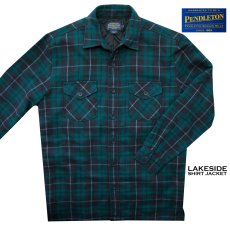 画像4: ペンドルトン キルトラインド レイクサイド シャツジャケット（ダークフォレストプラッド）S（身幅57cm）/Pendleton Lakeside Shirt Jacket(Dark Forest Plaid) (4)
